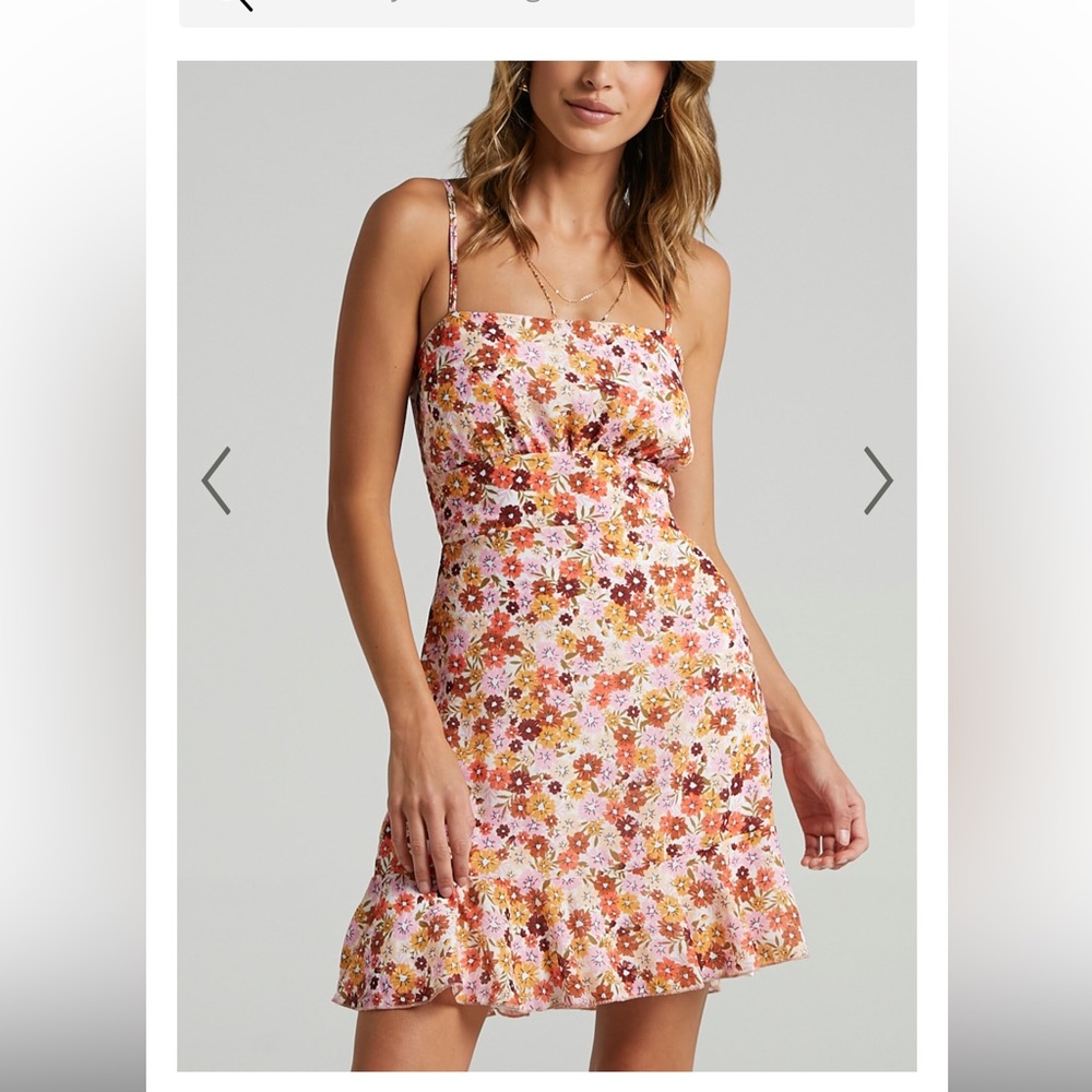 SHOWPO FALLING IN LOVE DRESS IN SAHARA DITSY FLORAL PRINT